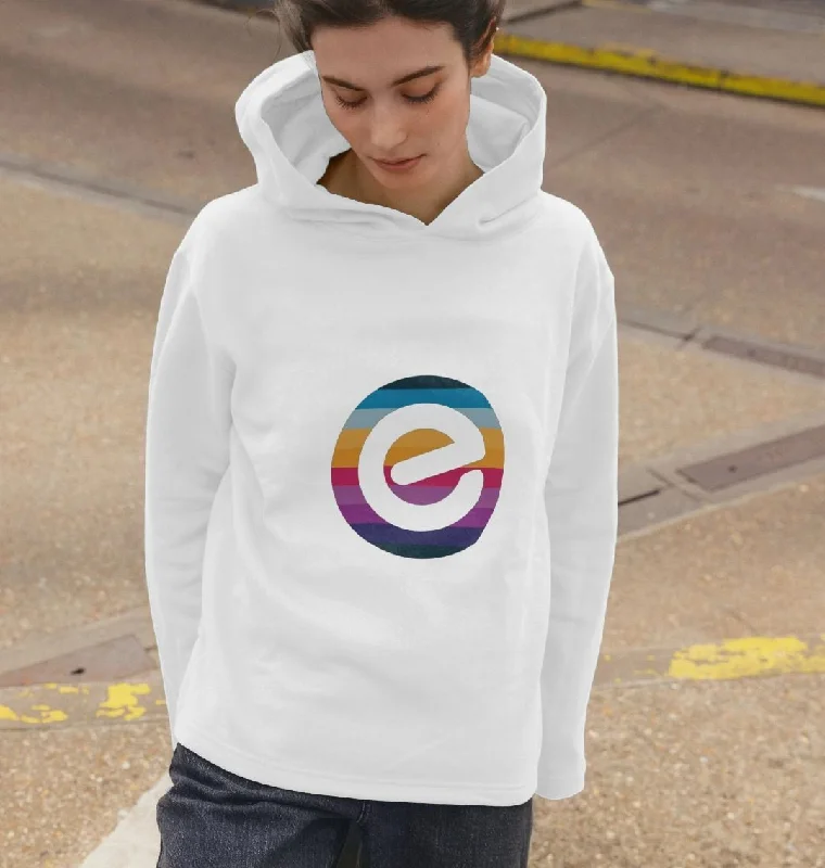 Women's Organic  Cotton Hoodie Hoodie with Tie-Dye Psychedelic Retro