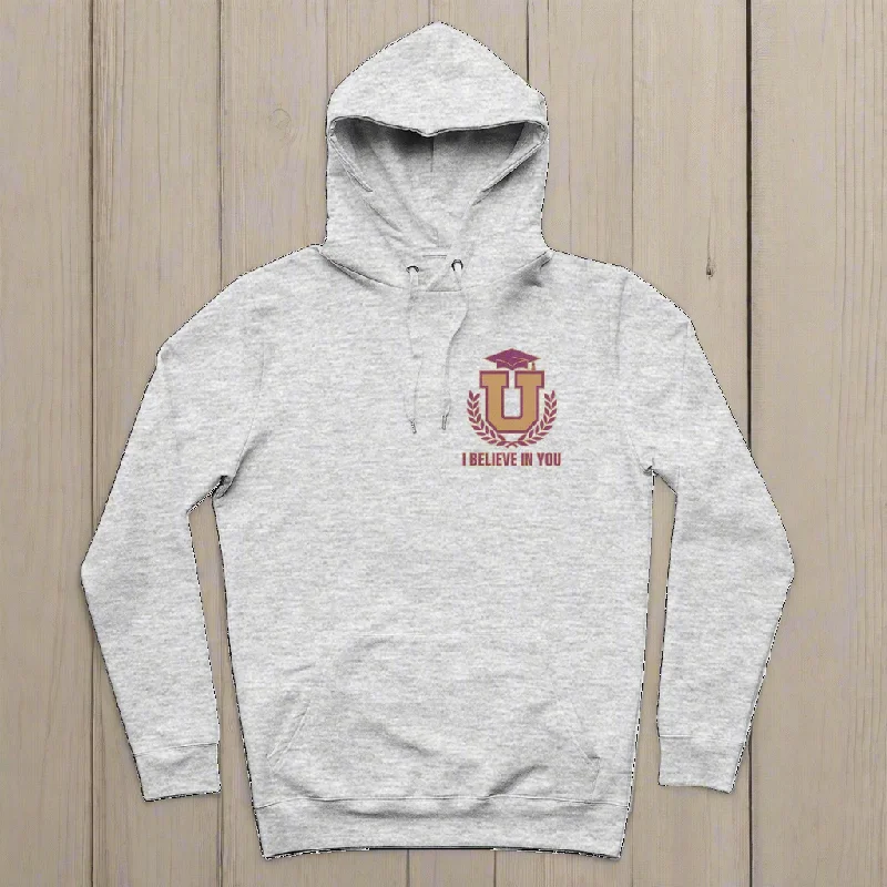 I Believe In You University 100% Organic Cotton Graphic Hoodie Hoodie with Fur Luxurious Winter I Believe In You University 100% Organic Cotton Graphic Hoodie Hoodie with Fur Luxurious Winter