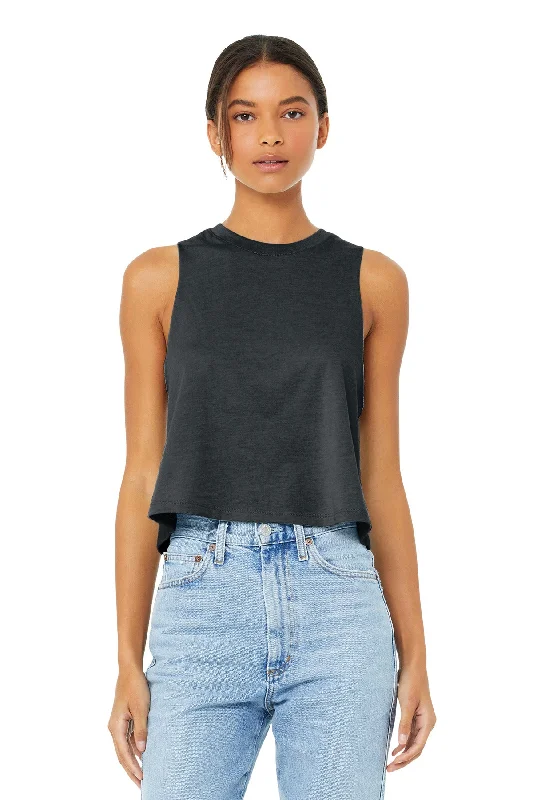 BELLA+CANVAS Women's Racerback Cropped Tank v-neck tank top