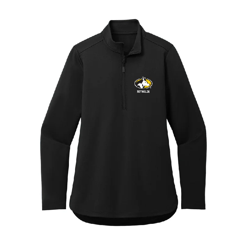 Michigan Tech - NCAA Women's Soccer : Ludesha Reynolds - Women's Premium Quarter Zip Jacket Wool Jacket Cashmere Jacket Tweed Jacket Michigan Tech - NCAA Women's Soccer : Ludesha Reynolds - Women's Premium Quarter Zip Jacket Wool Jacket Cashmere Jacket Tweed Jacket