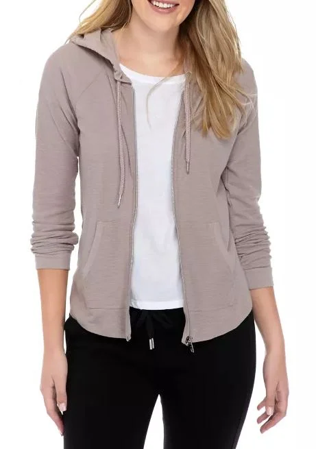 Calvin Klein Womens Zip Hooded Jacket Fleece Jacket Down Jacket Parka