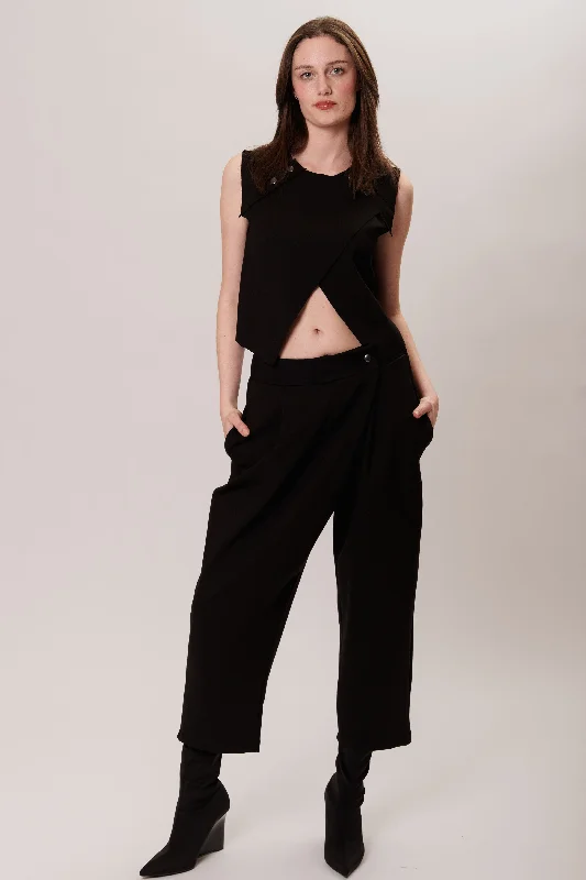 KASSANDRA PANTS BLACK Soft Cotton Pants