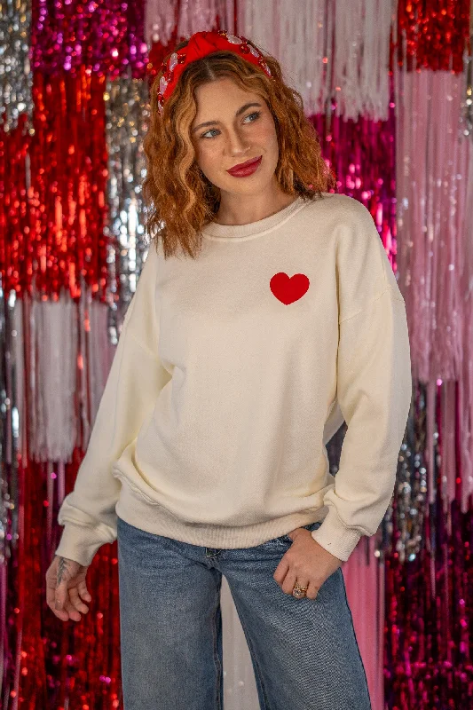 I Love You Baby Sweatshirt Hoodie with Batwing Sleeves Loose Dramatic
