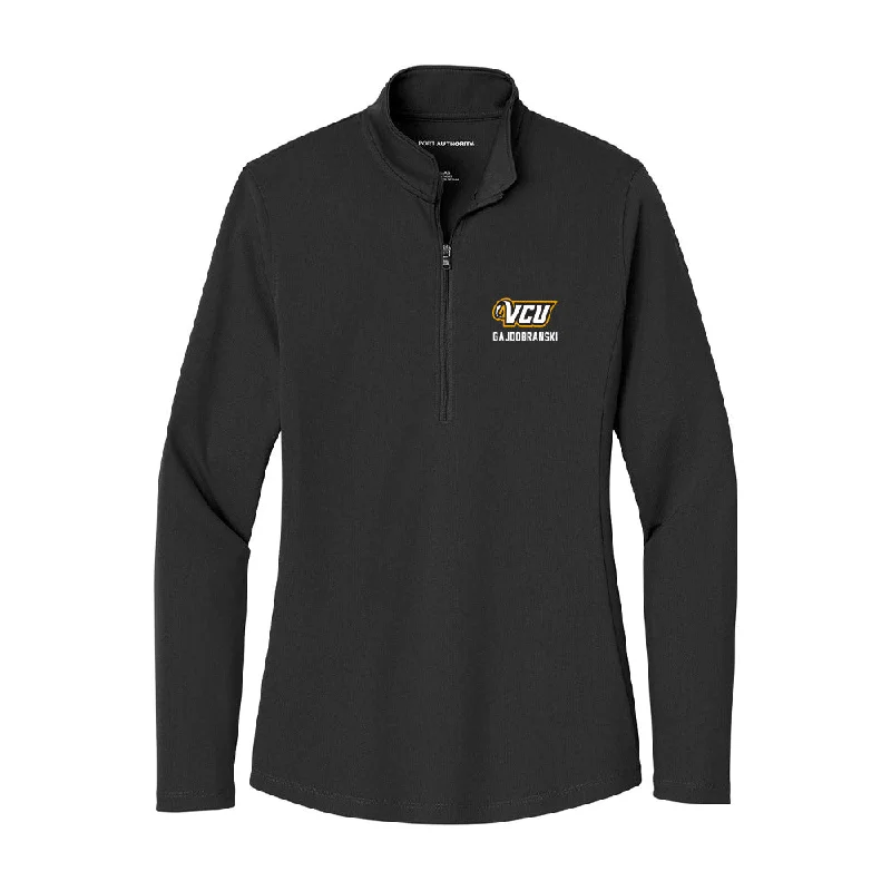 VCU - NCAA Women's Soccer : Isidora Gajdobranski - Women's Lightweight Quarter Zip Jacket Oversized Jacket Tailored Jacket Straight Jacket VCU - NCAA Women's Soccer : Isidora Gajdobranski - Women's Lightweight Quarter Zip Jacket Oversized Jacket Tailored Jacket Straight Jacket