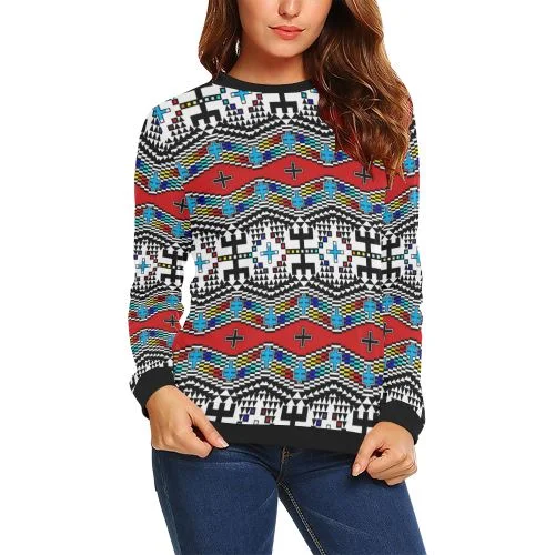 dragonflies Crewneck Sweatshirt for Women Hoodie with Hem Contrast Bold Stylish