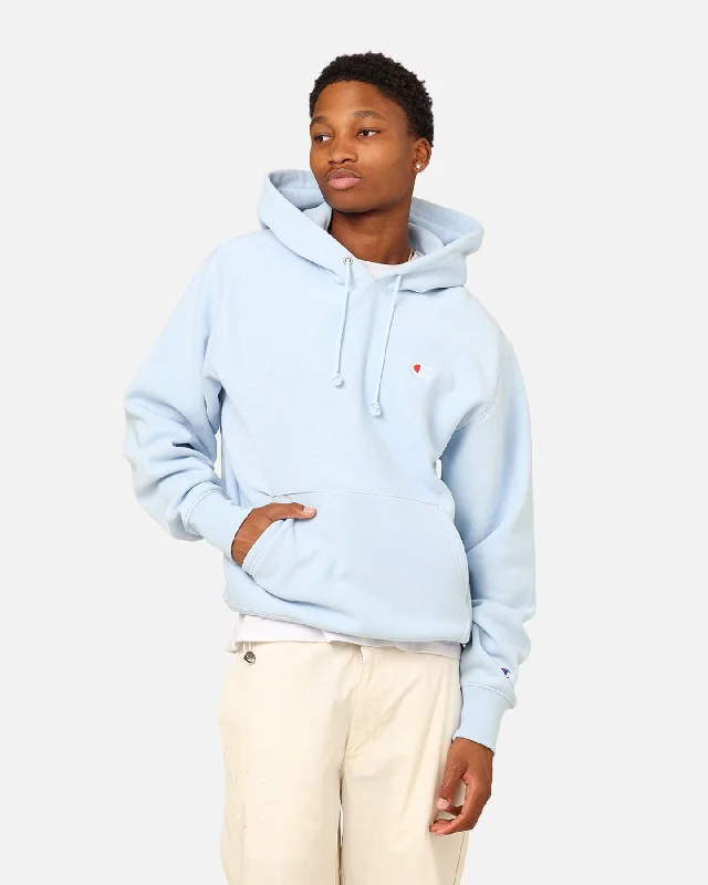 Champion Reverse Weave Small C Hoodie Sleeping Beauty Hoodie with Hem Detail Decorative Unique