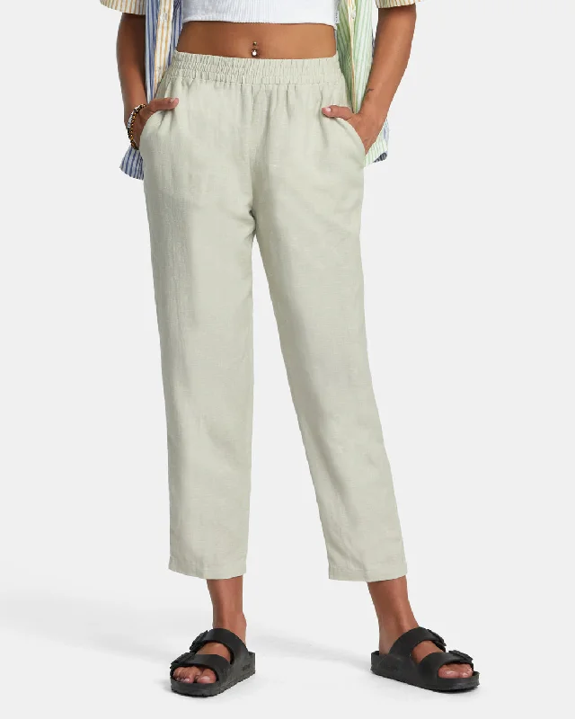 New Yume Beach Pants - Chalk Modern Stretch Trousers