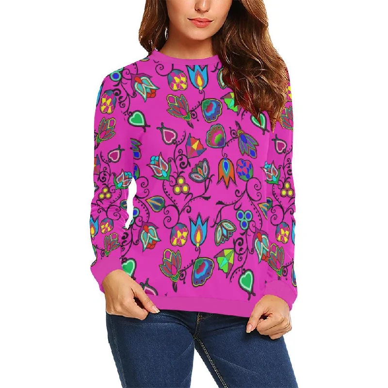 Indigenous Paisley Crewneck Sweatshirt for Women Hoodie with Side Slits Relaxed Casual Indigenous Paisley Crewneck Sweatshirt for Women Hoodie with Side Slits Relaxed Casual