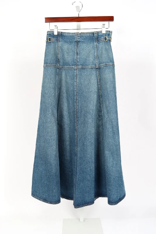 The Brigette Skirt - Danube silk skirt lustrous