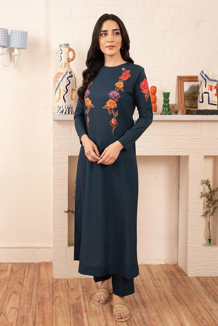 Stitch Vibes - Morganite RTW Collection - 2 PC - Dark Navy Dress Tunics Luxurious high-end Stitch Vibes - Morganite RTW Collection - 2 PC - Dark Navy Dress Tunics Luxurious high-end