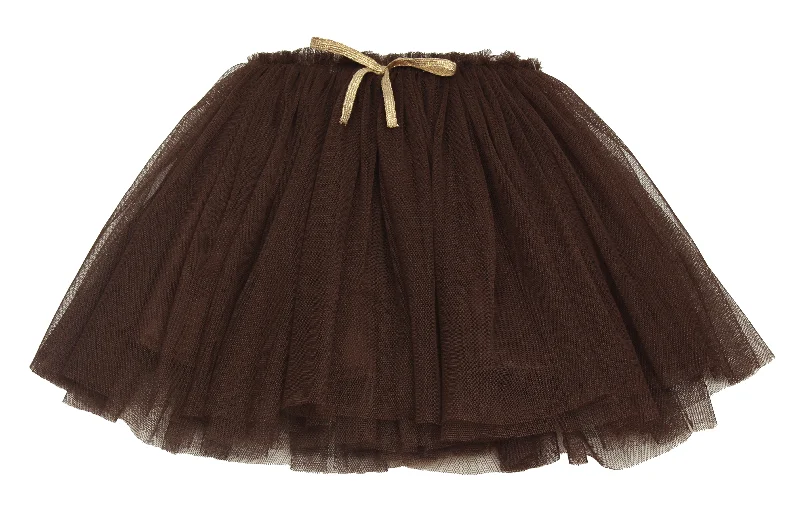 Baby Girls Brown Tulle Skirt chiffon skirt flowing