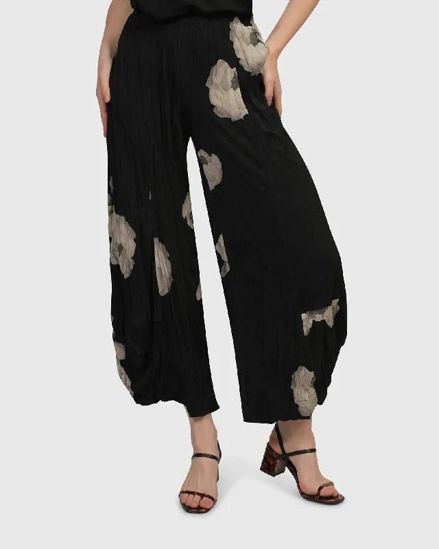 Kennedy Crinkle Punto Pants, Roses Chic Faux Leather Pants