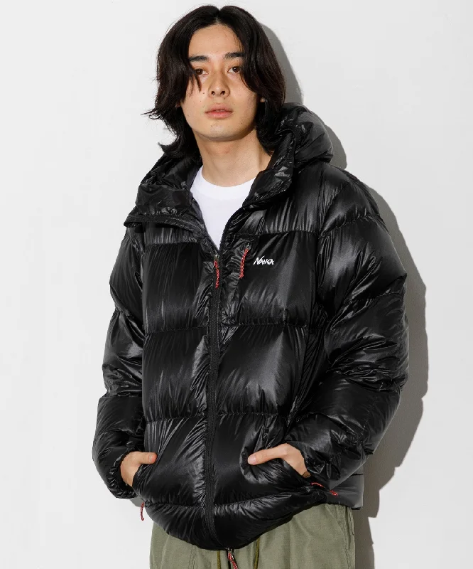 【MEN】NANGA MOUNTAIN LODGE DOWN HOODIE JACKET Hoodie with High-Low Hem Asymmetrical Trendy