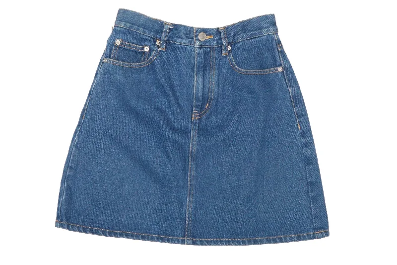 Denim Mini Skirt - W24" L18" modal blend skirt