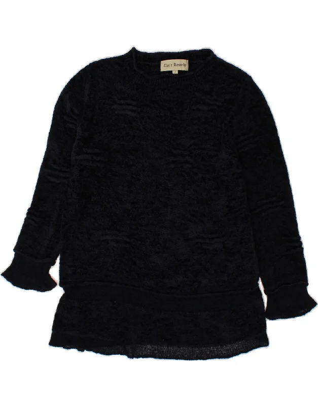 CLAIRE KENNEDY Womens Boat Neck Jumper Sweater UK 16 Large Navy Blue Mesh Sweater Canvas Denim CLAIRE KENNEDY Womens Boat Neck Jumper Sweater UK 16 Large Navy Blue Mesh Sweater Canvas Denim