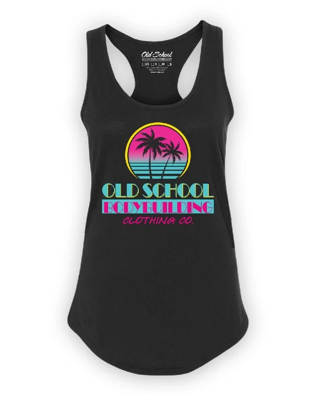 Ladies "VICE” Black Racerback Tank adorable tank top