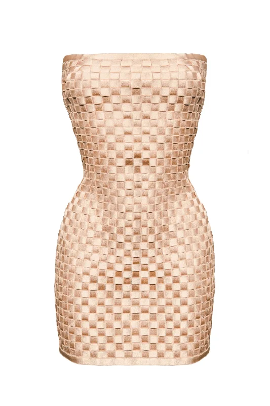 Naia gold dress