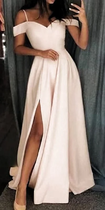 2020 Off Shoulder Long Prom Dresses Fashion Long Evening Gowns Custom Made Long School Dance Dresses Pagent Dresses   cg10175