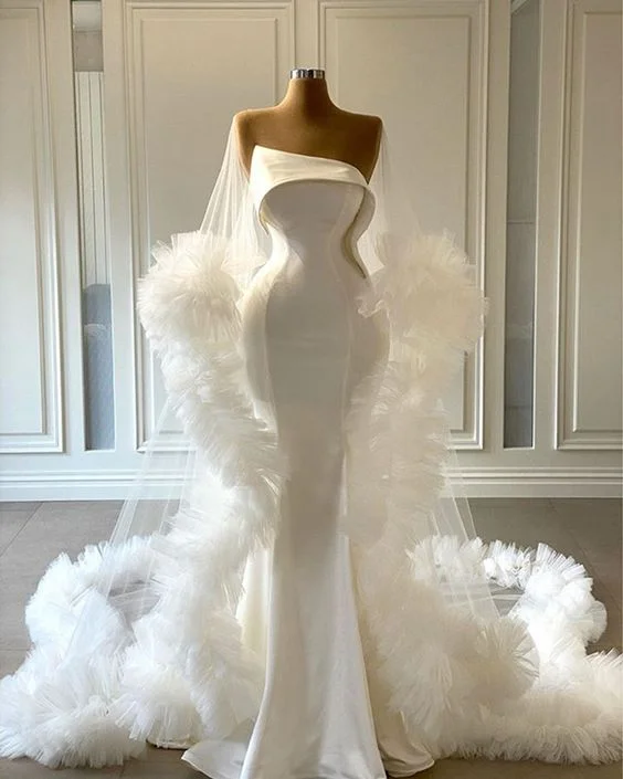 White prom dresses, ruffle prom dresses, white evening dresses, mermaid prom dresses, evening dresses c2467 White prom dresses, ruffle prom dresses, white evening dresses, mermaid prom dresses, evening dresses c2467