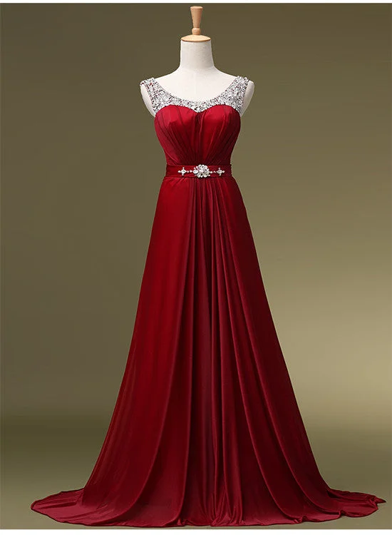 Beautiful Long Sequins Wine Red Party Dress, Charming Gowns, Prom Dress Glittery Long Formal Beautiful Long Sequins Wine Red Party Dress, Charming Gowns, Prom Dress Glittery Long Formal