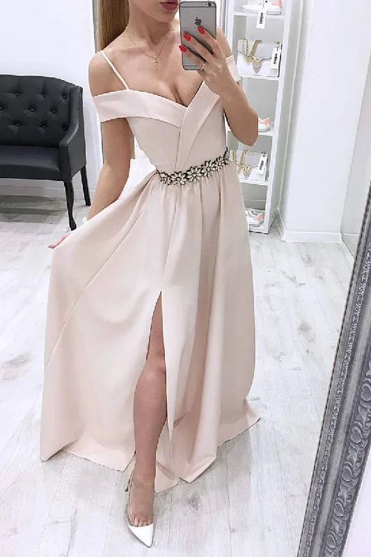 Unique off shoulder long prom dress, evening dress Tunics Versatile functional