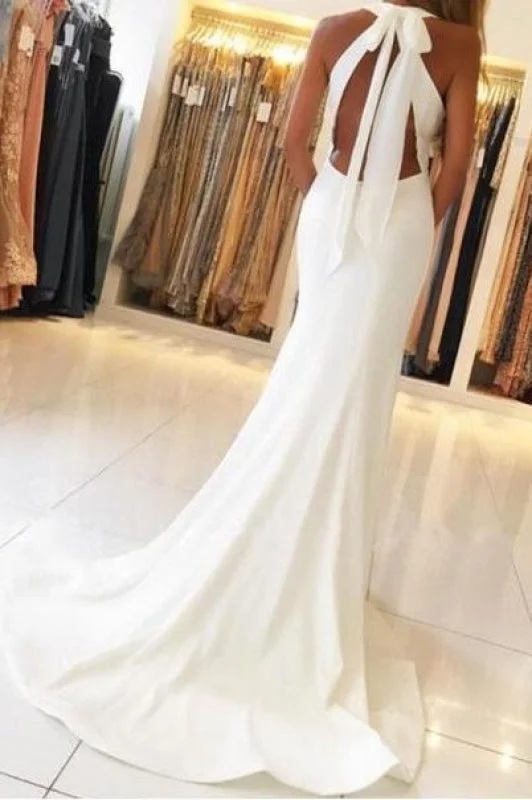 Unique Open Back Sleeveless Prom with Train Mermaid Formal Evening Dress Tunics Bestseller popular