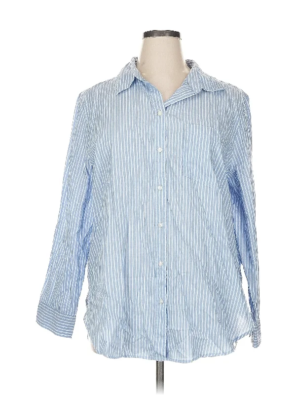 3/4 Sleeve Button Down Shirt Oversized T-Shirt Spandex breathable
