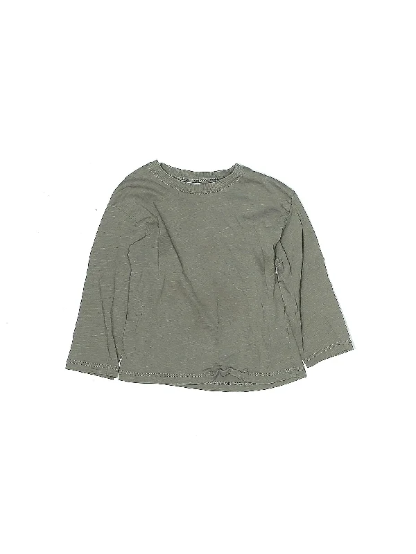 3/4 Sleeve T Shirt Welt Pockets Slit Pockets Flap Pockets