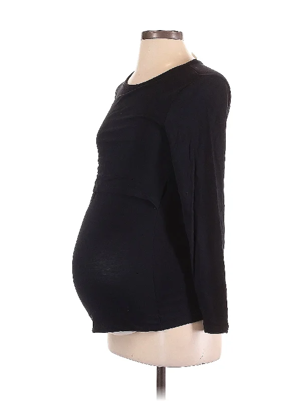 3/4 Sleeve T Shirt Seamless Knitted Crochet