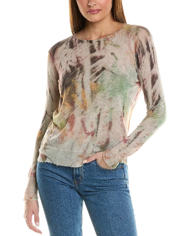 Autumn Cashmere Distressed Shirt Terry Blend Velvet Blend Canvas Blend