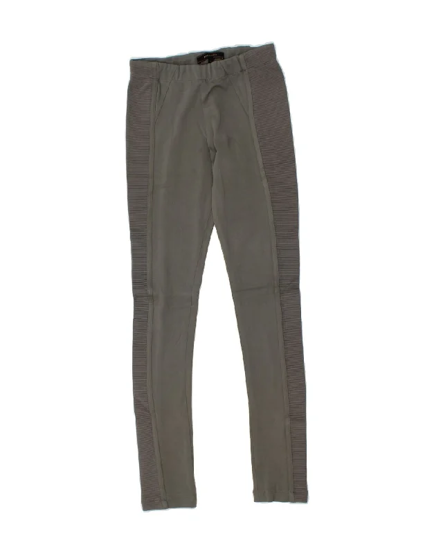BCBGMAXAZRIA Womens Leggings UK 8 Small Grey Colourblock Rayon Stylish Winter-Ready Leggings BCBGMAXAZRIA Womens Leggings UK 8 Small Grey Colourblock Rayon Stylish Winter-Ready Leggings