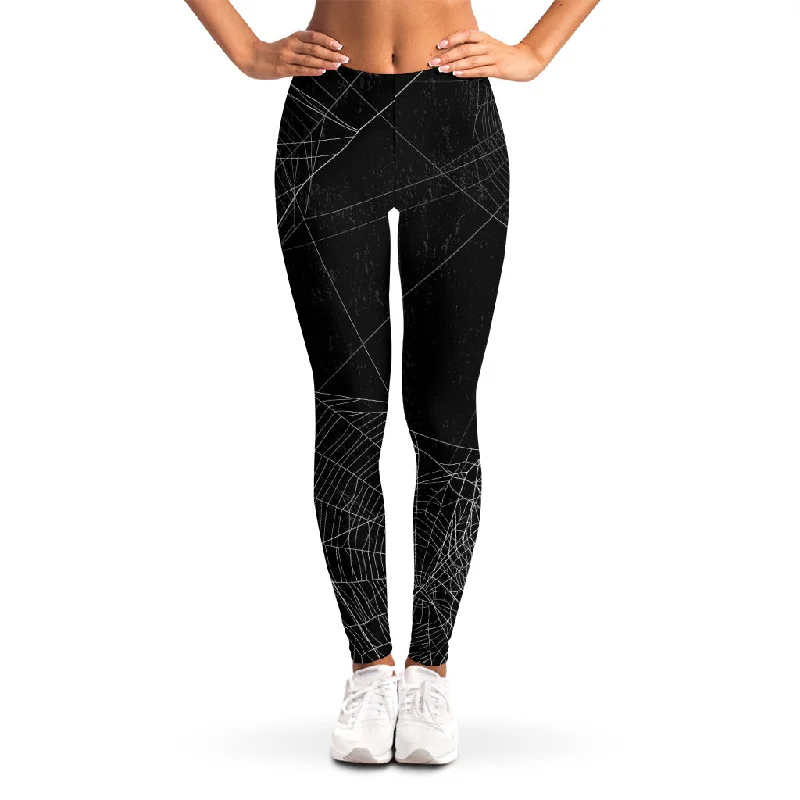 Halloween Spider Web Print Women's Leggings Stylish Printed Sport Leggings