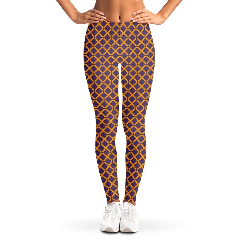 Halloween X Pattern Print Women's Leggings Trendy Sporty Compression Leggings