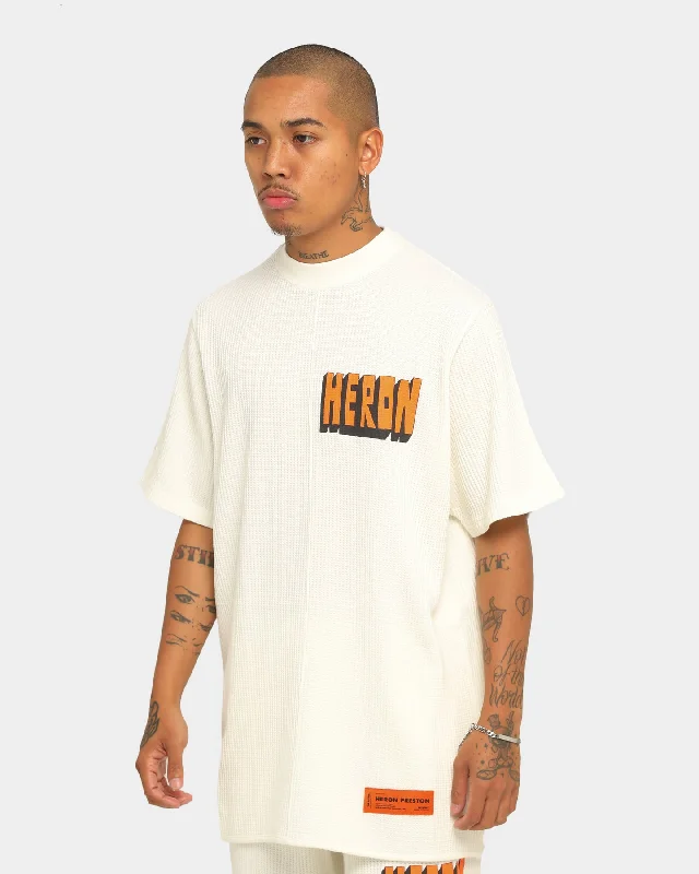 Heron Preston Waffle Bold Heron Short Sleeve T-Shirt Beige Anti-Pilling Machine Wash Handmade Heron Preston Waffle Bold Heron Short Sleeve T-Shirt Beige Anti-Pilling Machine Wash Handmade