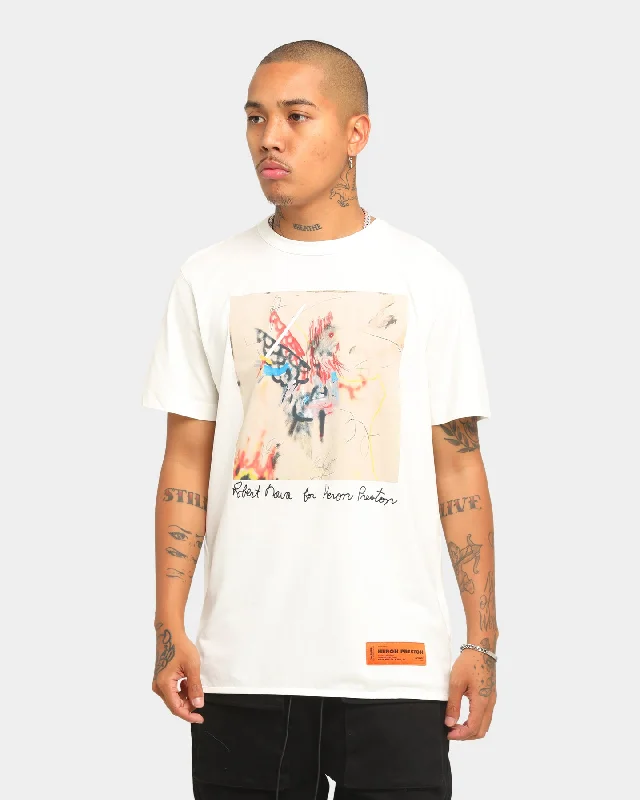 Heron Preston HP x Robert Nava Short Sleeve T-Shirt White Boxy Fit Fitted Loose