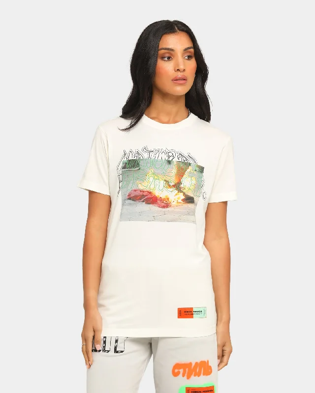 Heron Preston HP x Sami Miro Short Sleeve T-Shirt White Seamless Knitted Crochet