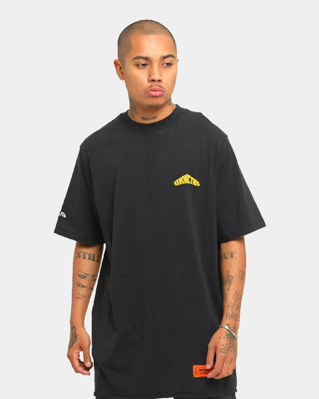 Heron Preston Oversized Style Logo Short Sleeve T-Shirt Black Solid Color Striped Floral Heron Preston Oversized Style Logo Short Sleeve T-Shirt Black Solid Color Striped Floral