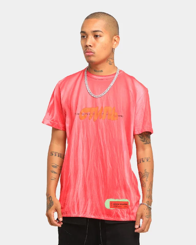 Heron Preston Spray СТИЛЬ Print Short Sleeve T-shirt Red Iron Safe Non-Iron Wrinkle Free Heron Preston Spray СТИЛЬ Print Short Sleeve T-shirt Red Iron Safe Non-Iron Wrinkle Free