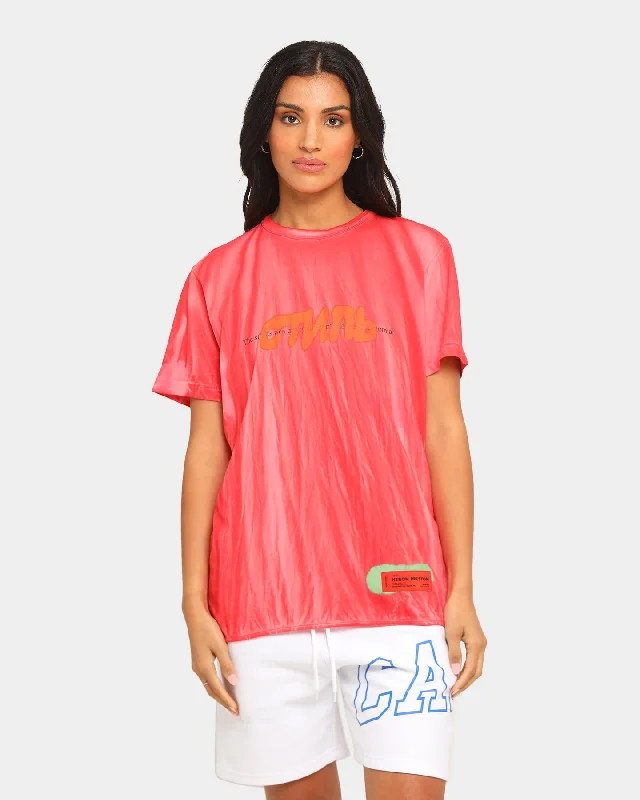 Heron Preston Spray СТИЛЬ Print Short Sleeve T-shirt Red Cozy Warm Stylish