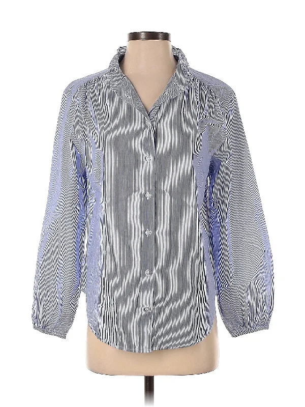 Long Sleeve Button Down Shirt Houndstooth Herringbone Solid