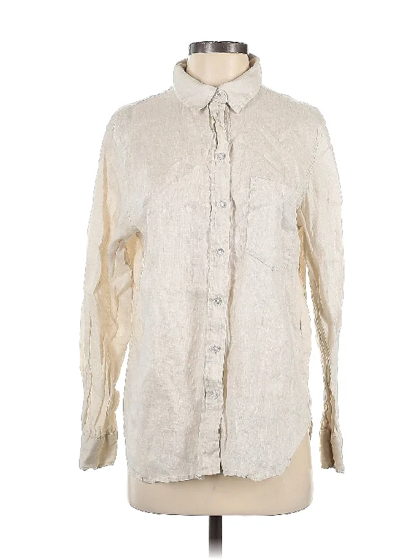 Long Sleeve Button Down Shirt Machine Wash Dry Clean Hand Wash