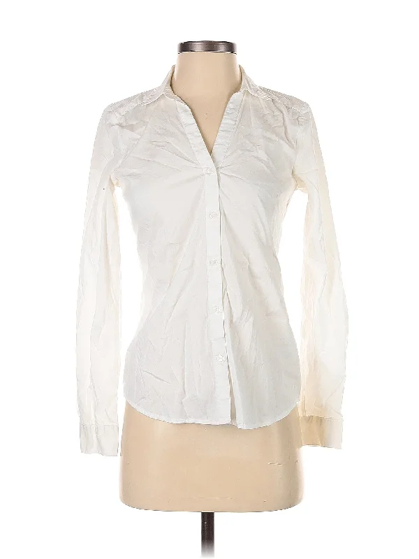 Long Sleeve Button Down Shirt Houndstooth Herringbone Solid