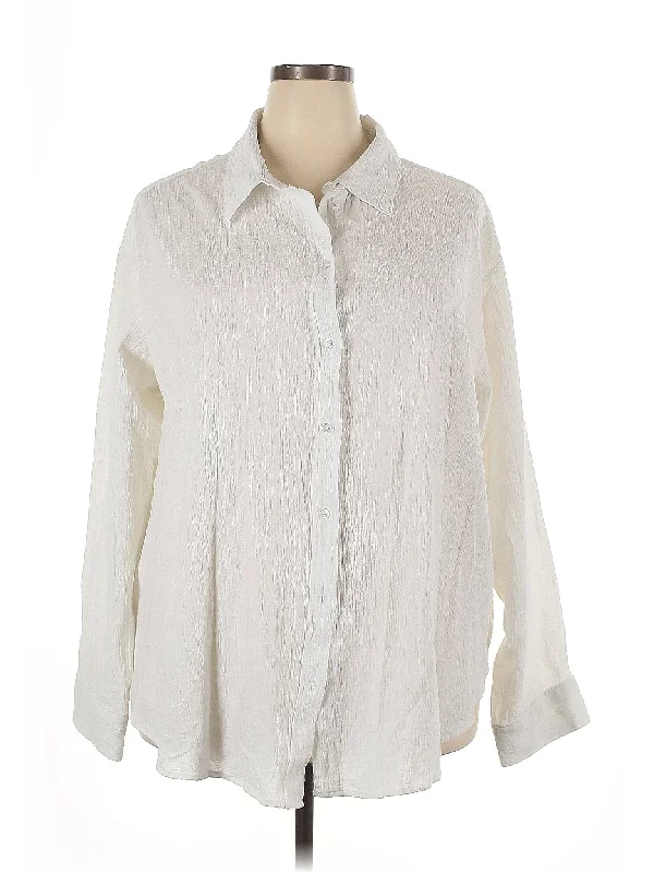 Long Sleeve Button Down Shirt Nylon Fabric Polyester Fabric Spandex Fabric