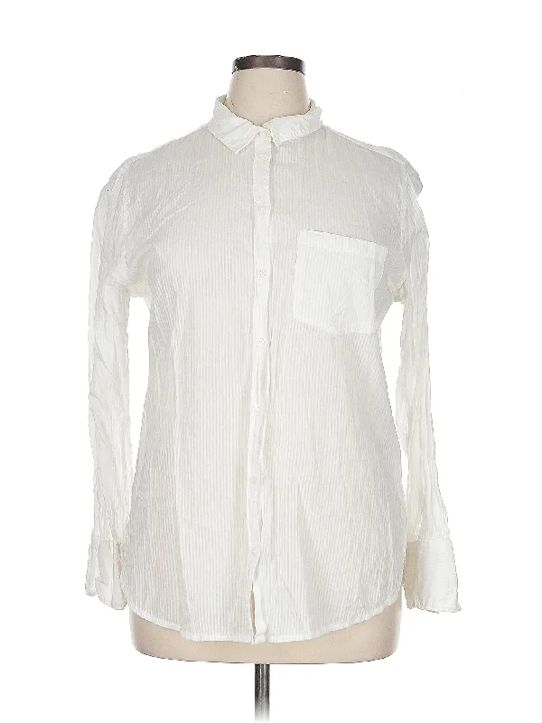 Long Sleeve Button Down Shirt Knit Fabric Woven Fabric Fleece Fabric