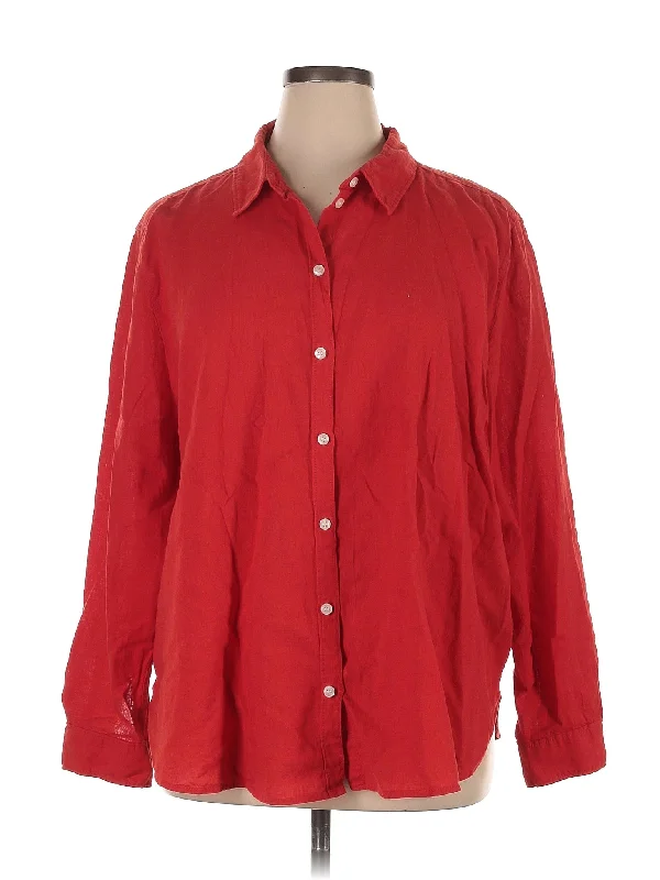 Long Sleeve Button Down Shirt Fleece Nylon Spandex