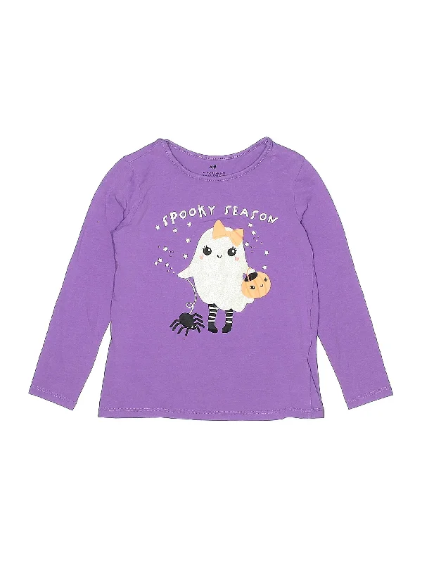 Long Sleeve T Shirt Graphic Embroidered Appliqued