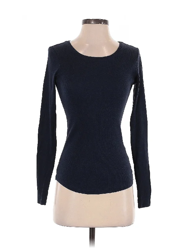 Long Sleeve T Shirt Fitted T-Shirt Seamless Stretchy