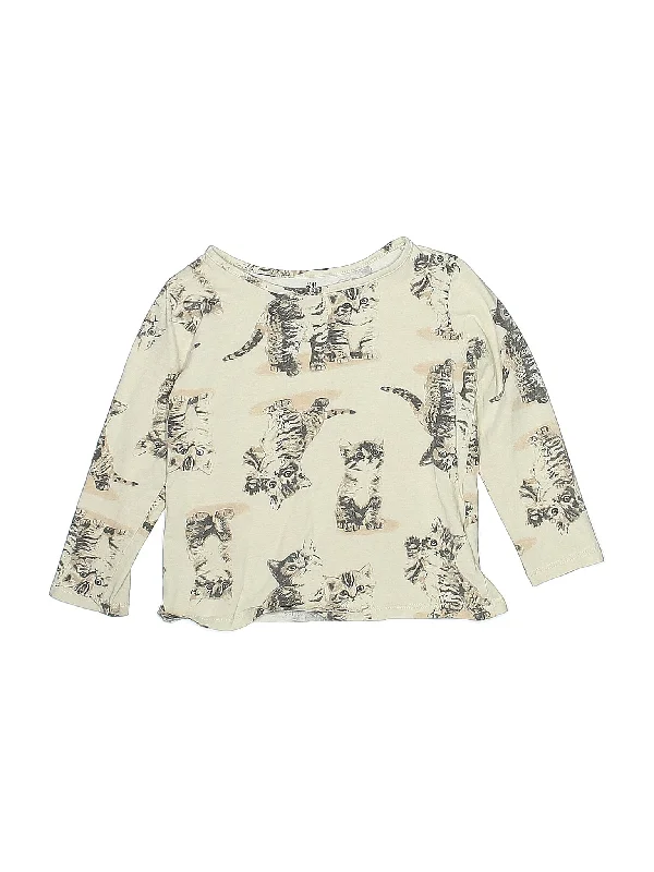 Long Sleeve T Shirt Solid Color Striped Floral