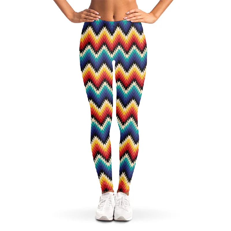 Native Tribal Inspired Pattern Print Women's Leggings Comfortable Printed Workout Leggings Native Tribal Inspired Pattern Print Women's Leggings Comfortable Printed Workout Leggings
