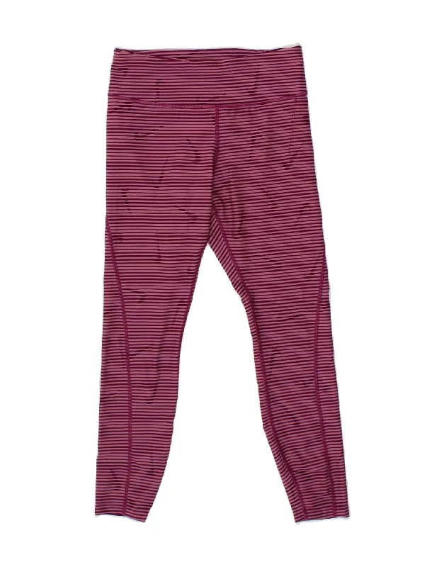 NIKE Womens Dri Fit Leggings UK 8 Small Purple Striped Polyester Comfortable Stretch Leggings NIKE Womens Dri Fit Leggings UK 8 Small Purple Striped Polyester Comfortable Stretch Leggings